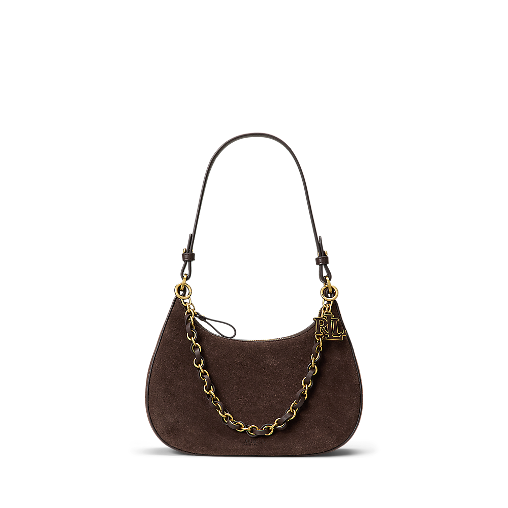 LRL Suede Medium Marcy Zip Shoulder Bag/Torba 431P15639001
