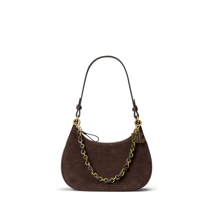 LRL Suede Medium Marcy Zip Shoulder Bag/Torba 431P15639001