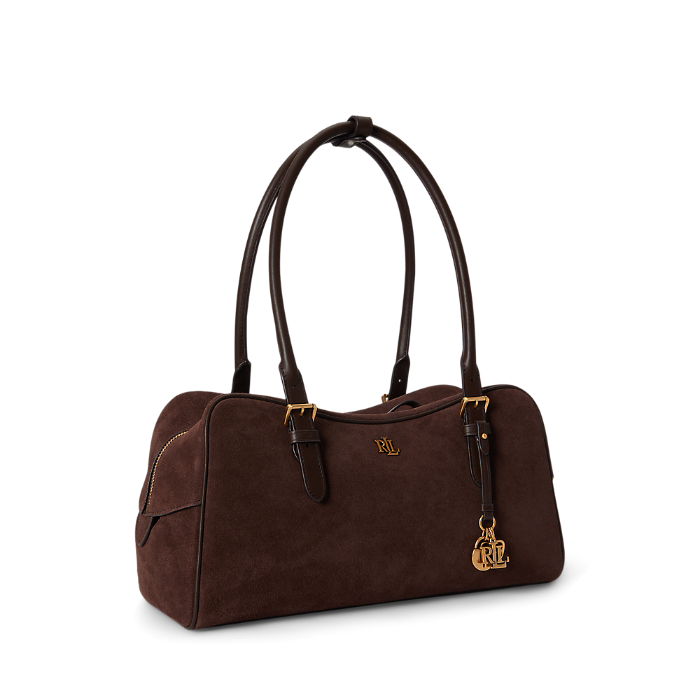 LRL Suede Large Marcy Zip Satchel/Torba 431P15643004