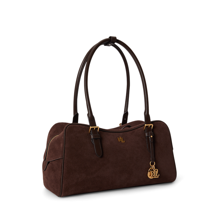 LRL Suede Large Marcy Zip Satchel/Torba 431P15643004