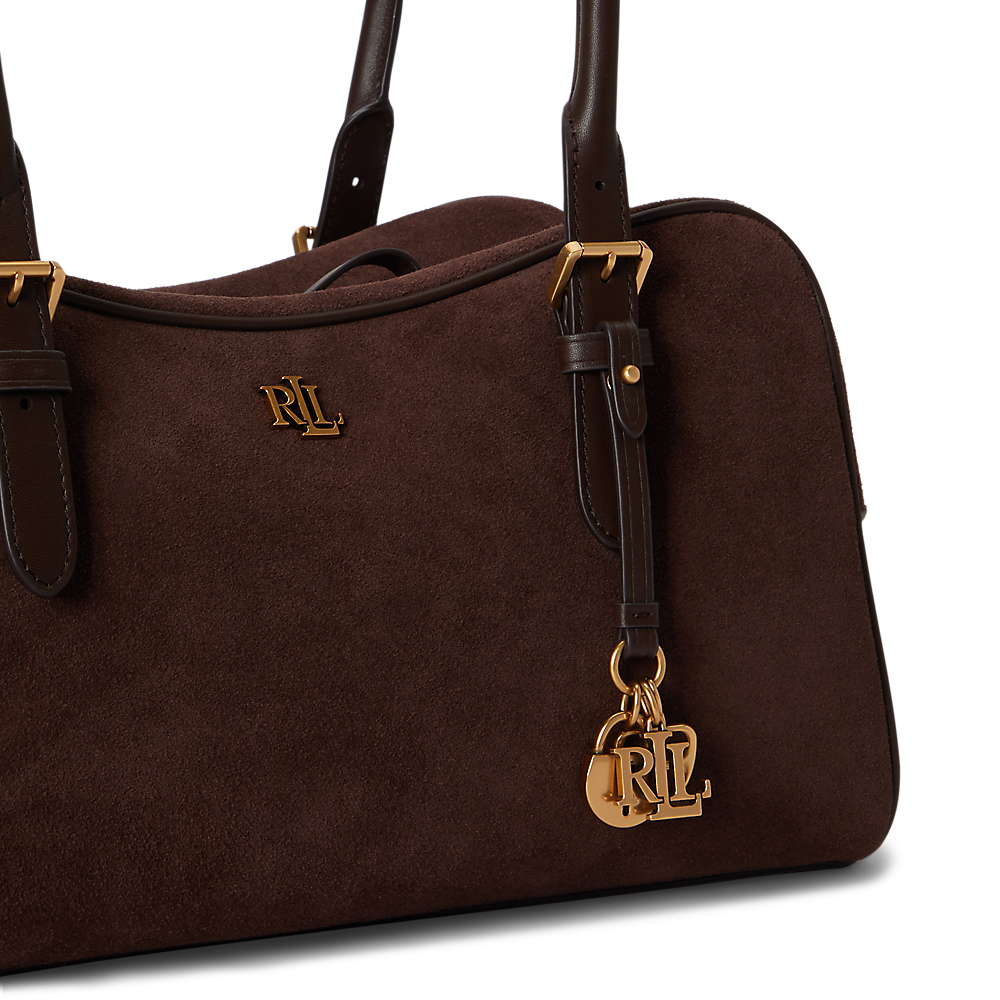 LRL Suede Large Marcy Zip Satchel/Torba 431P15643004