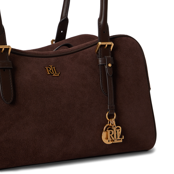 LRL Suede Large Marcy Zip Satchel/Torba 431P15643004