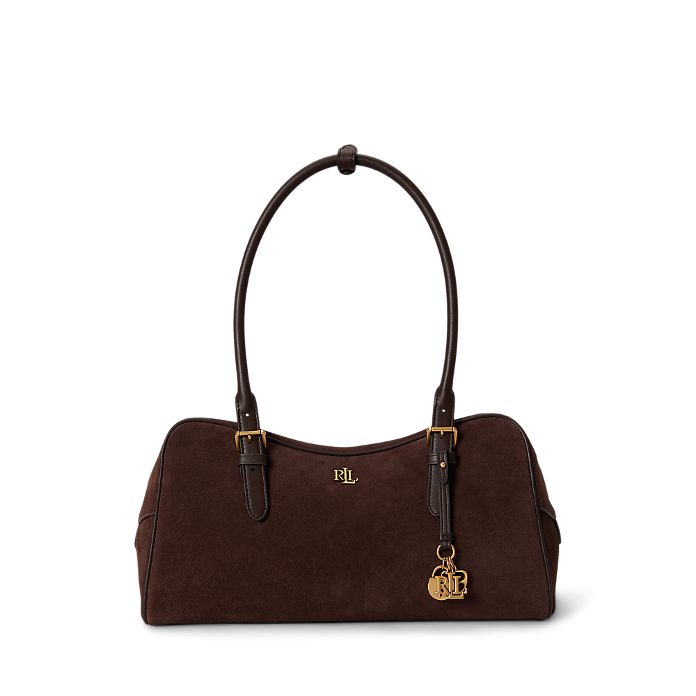 LRL Suede Large Marcy Zip Satchel/Torba 431P15643004