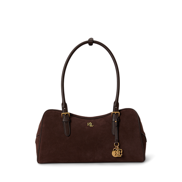 LRL Suede Large Marcy Zip Satchel/Torba 431P15643004
