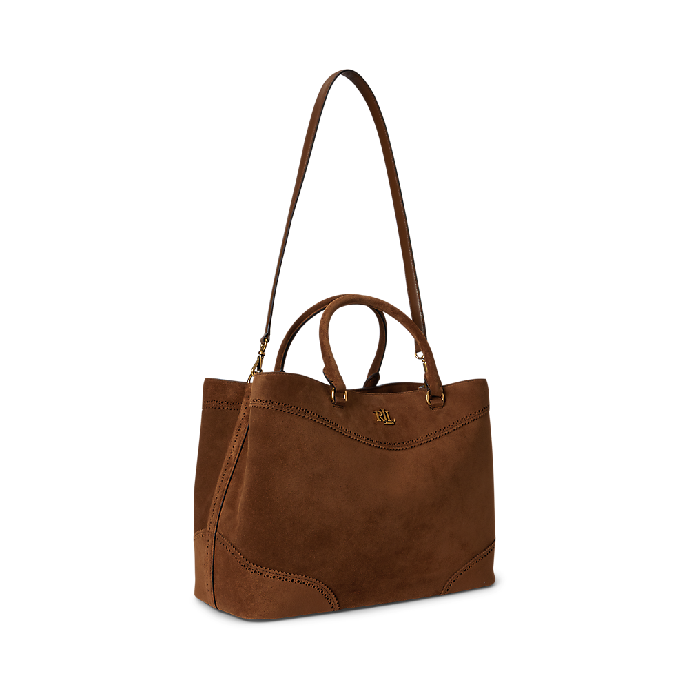 LRL Perforated Suede Large Marcy Satchel/Torba 431P15645001