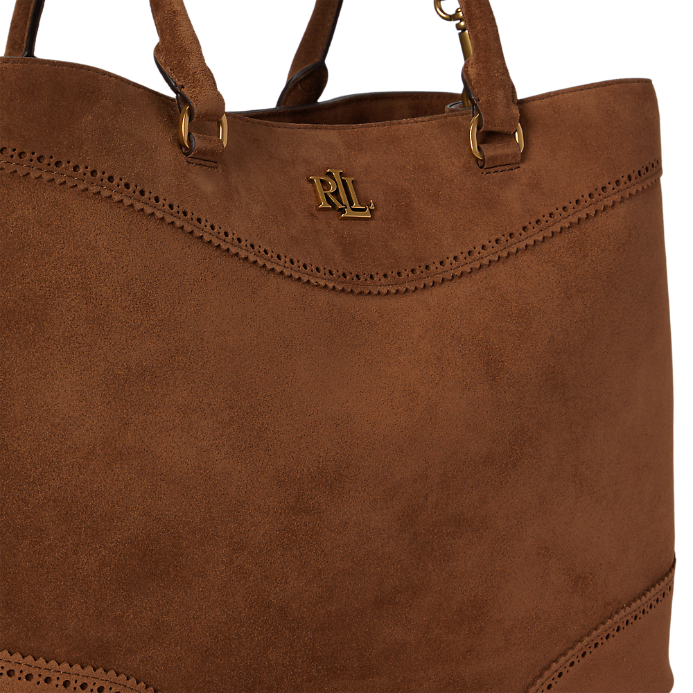 LRL Perforated Suede Large Marcy Satchel/Torba 431P15645001