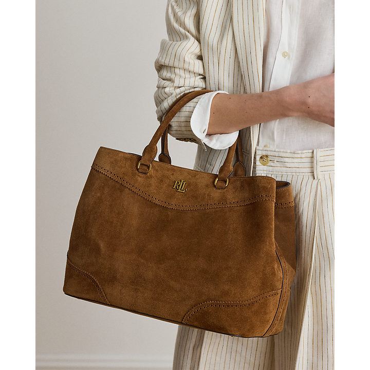 LRL Perforated Suede Large Marcy Satchel/Torba 431P15645001