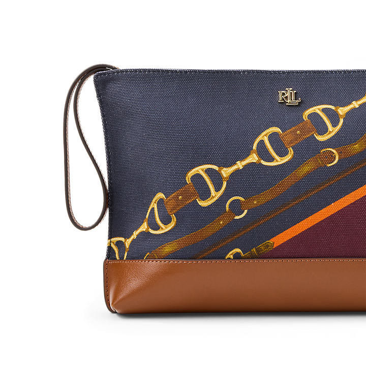 LRL Belting-Print Canvas Large Pouch/Torbica 432P04512002