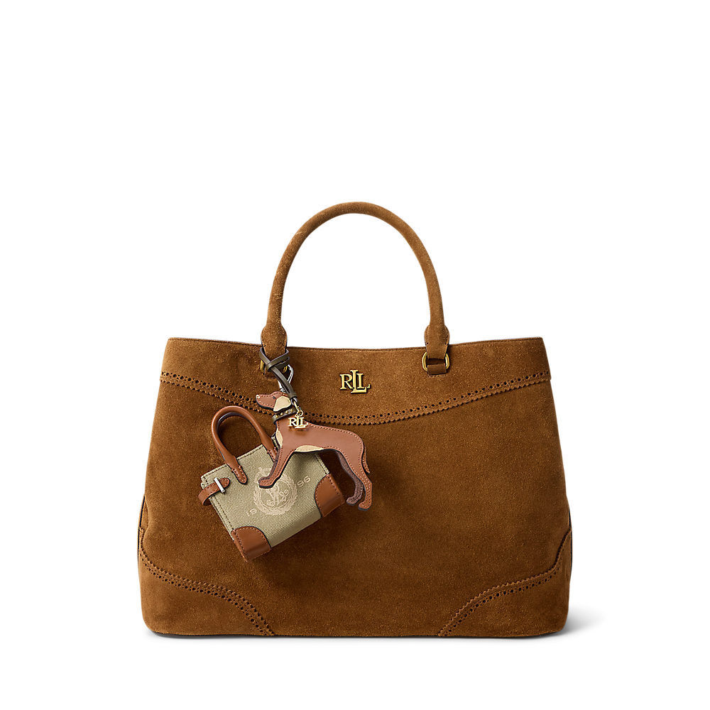 LRL Perforated Suede Large Marcy Satchel/Torba 431P15645001