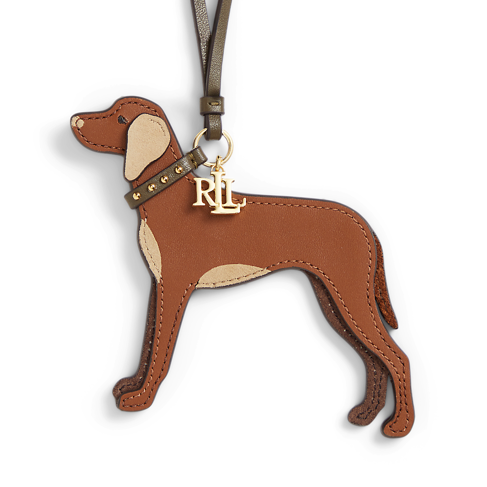 LRL Suede-Trim Leather Vizsla Charm/Privjesak 432P15686001