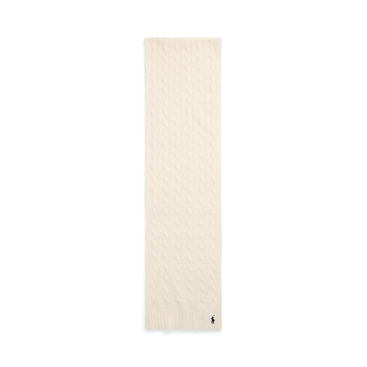 PRL Cable-Knit Wool-Cashmere Scarf /Šal 455956296002