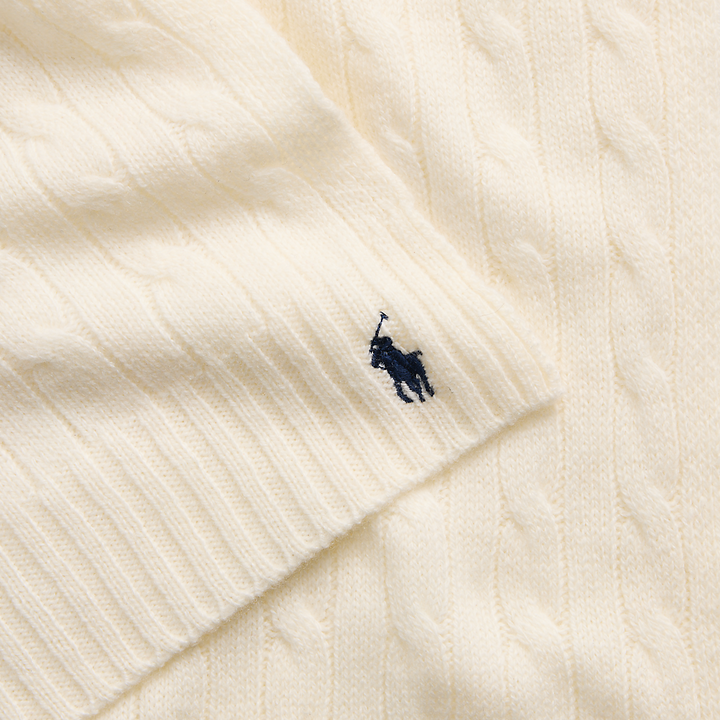 PRL Cable-Knit Wool-Cashmere Scarf /Šal 455956296002