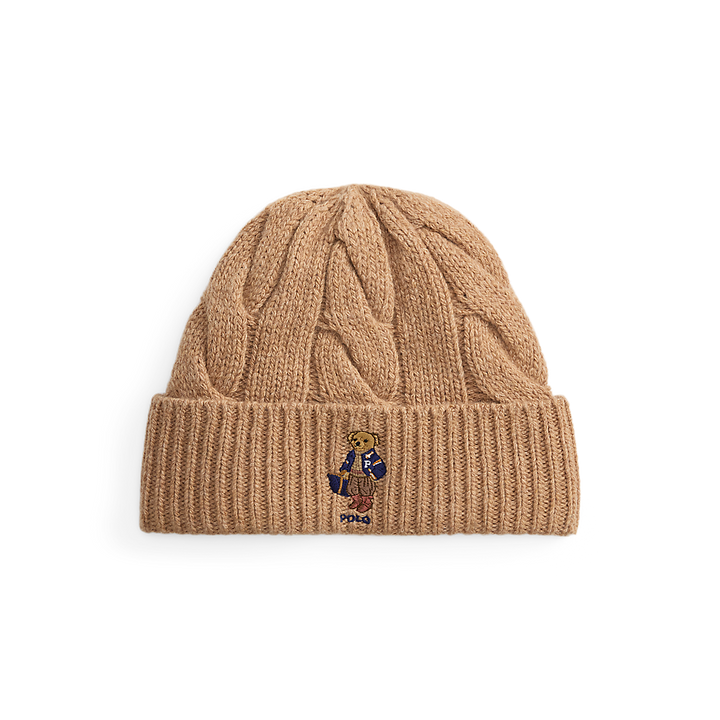 PRL Polo Bear Cable Wool-Blend Beanie/Kapa 455P18118002
