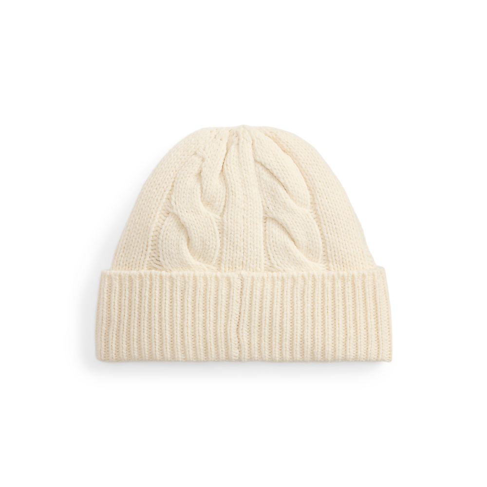 PRL Polo Bear Cable Wool-Blend Beanie/Kapa 455P18118003