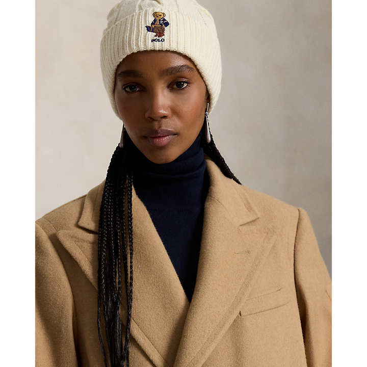PRL Polo Bear Cable Wool-Blend Beanie/Kapa 455P18118003