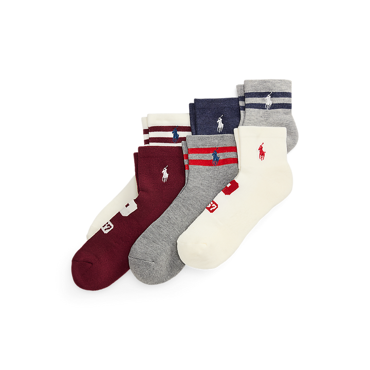 PRL Logo Quarter-Crew Sock 6-Pack/Čarape 455P18198001
