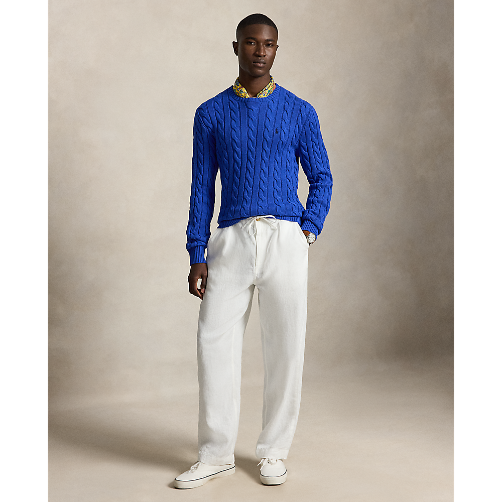 PRL Cable-Knit Cotton Sweater/Pulover 710775885546