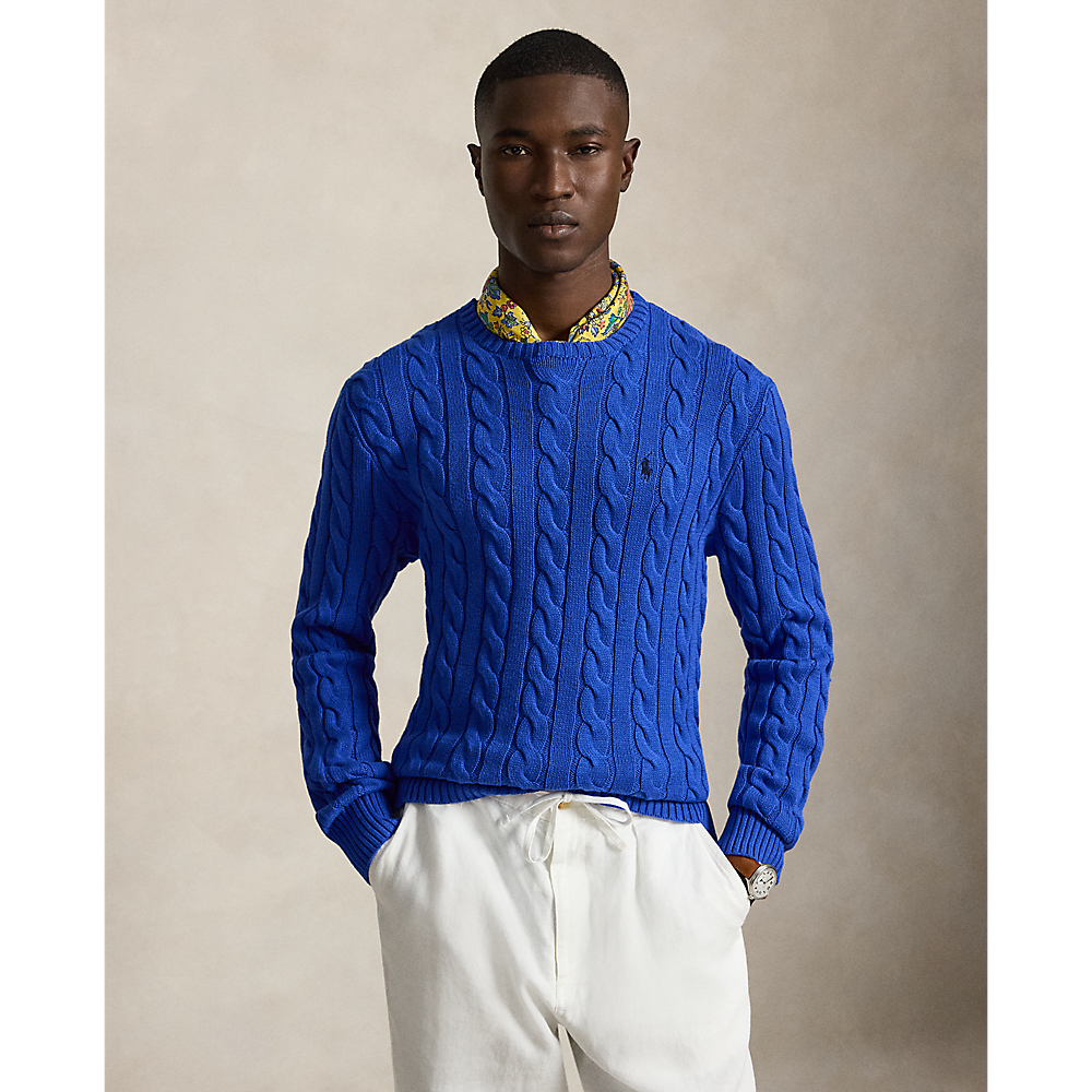 PRL Cable-Knit Cotton Sweater/Pulover 710775885546