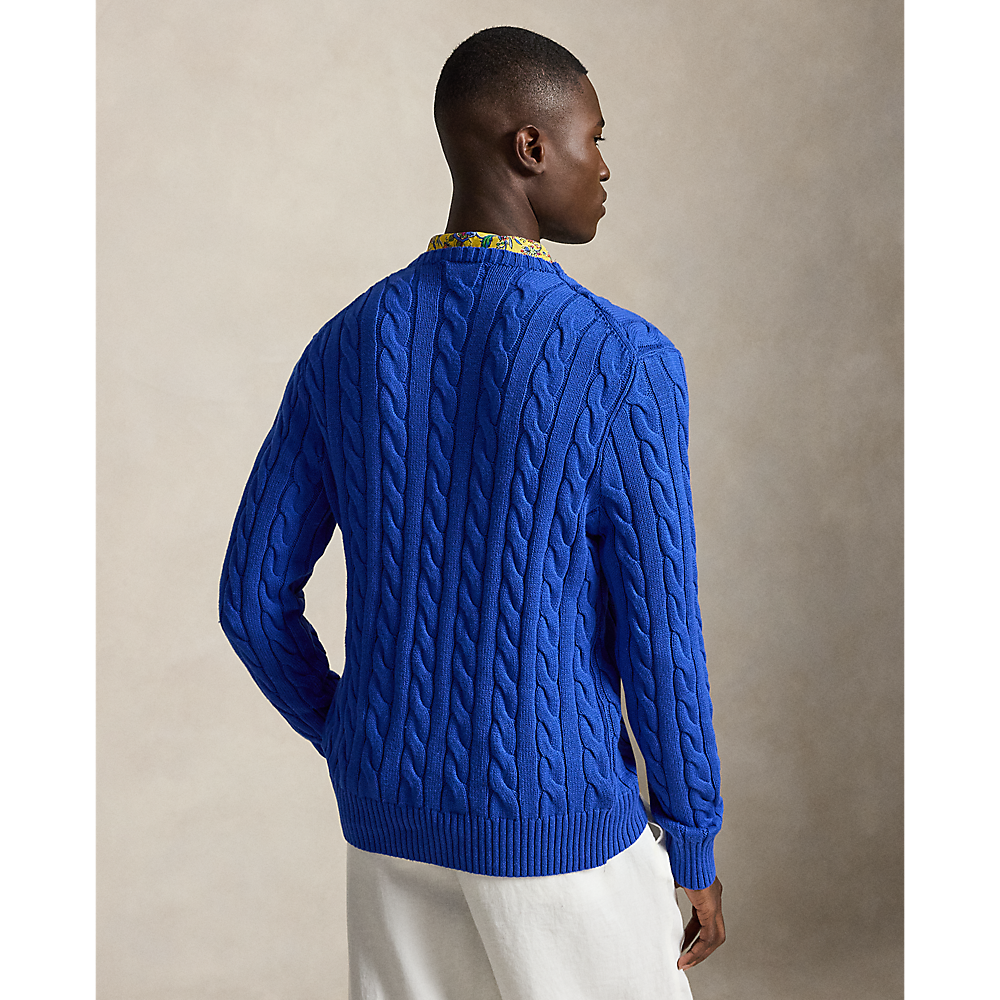 PRL Cable-Knit Cotton Sweater/Pulover 710775885546