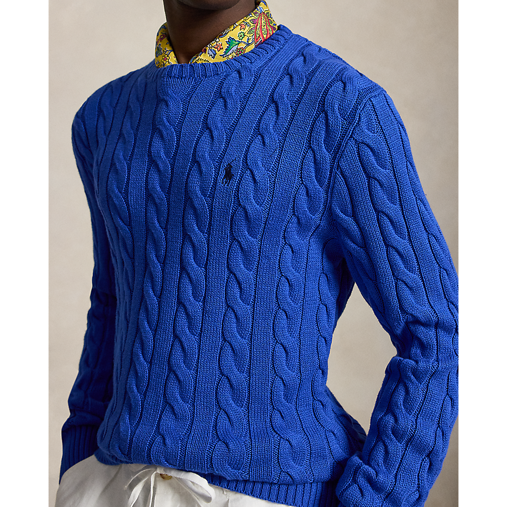 PRL Cable-Knit Cotton Sweater/Pulover 710775885546