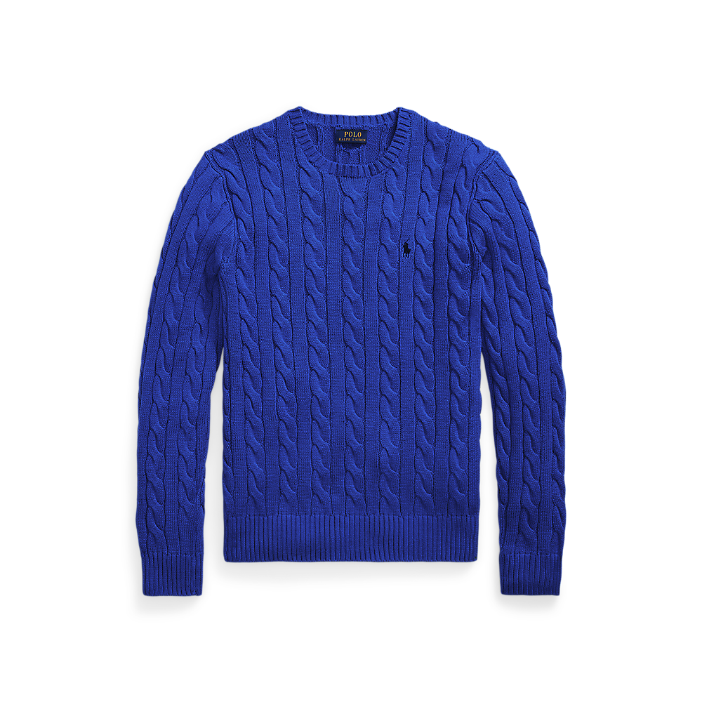 PRL Cable-Knit Cotton Sweater/Pulover 710775885546