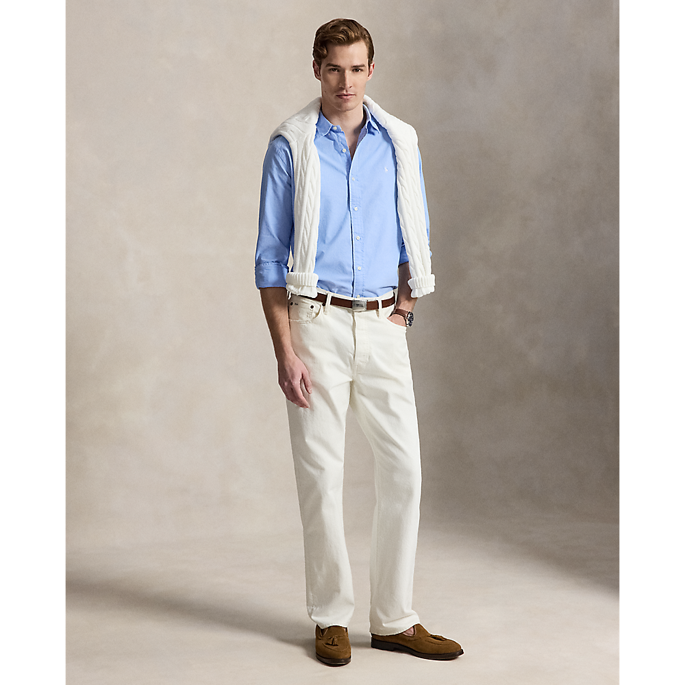 PRL Slim Fit Garment-Dyed Oxford Shirt/Košulja 710804257503