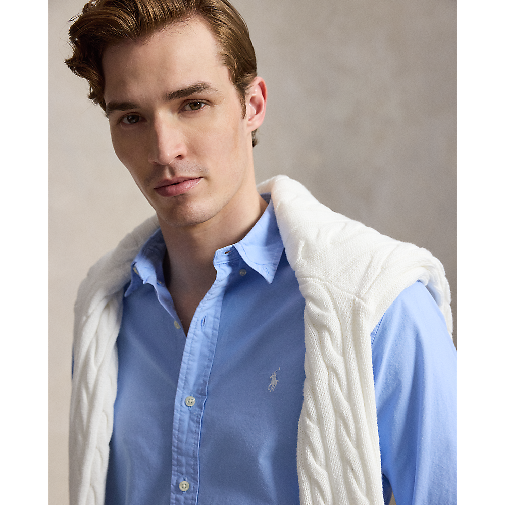 PRL Slim Fit Garment-Dyed Oxford Shirt/Košulja 710804257503