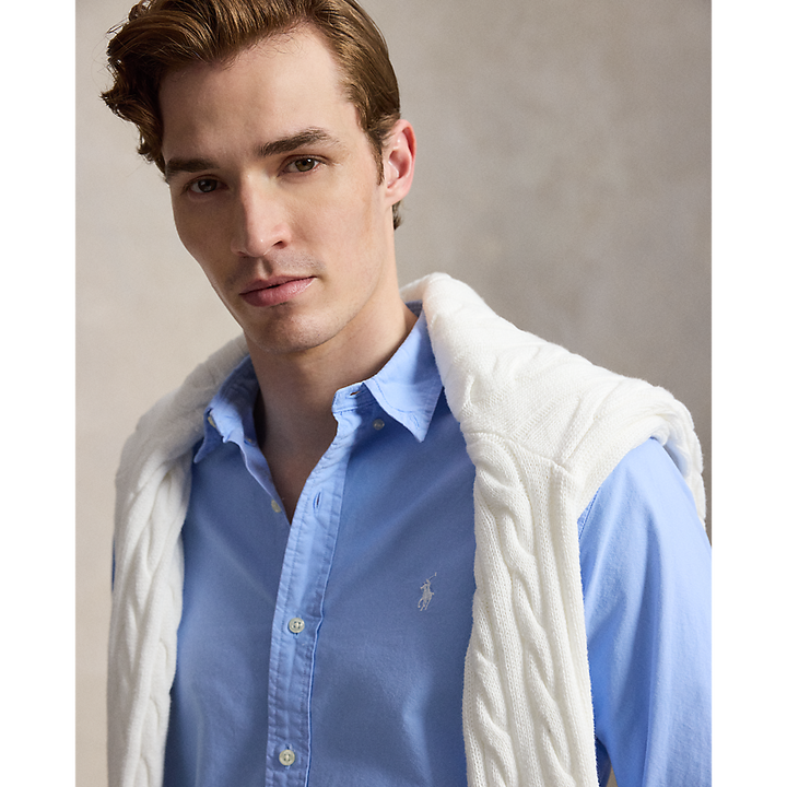 PRL Slim Fit Garment-Dyed Oxford Shirt/Košulja 710804257503