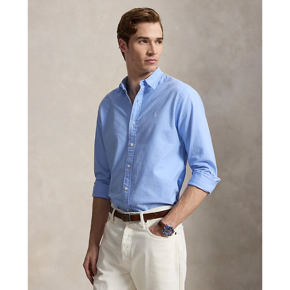 PRL Slim Fit Garment-Dyed Oxford Shirt/Košulja 710804257503
