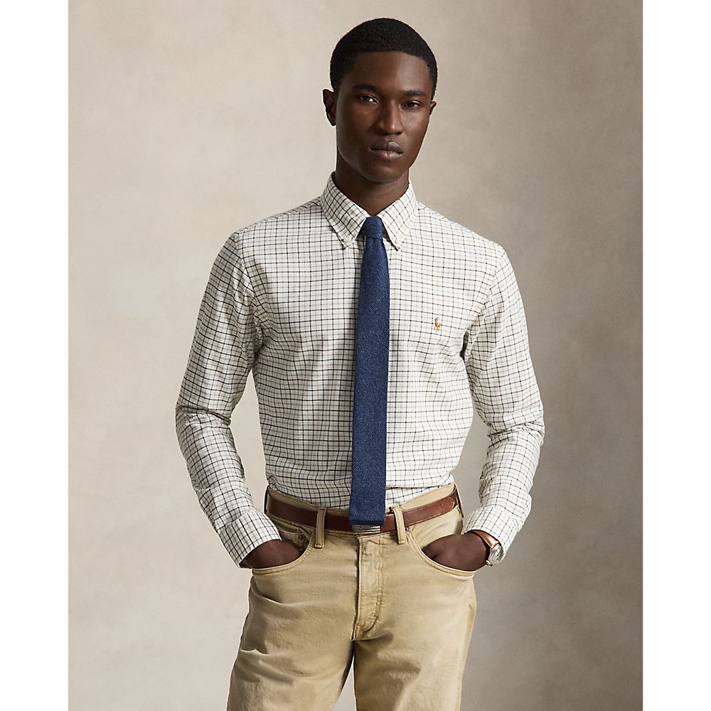 PRL Custom Fit Tattersall Oxford Shirt/Košulja 710922273500
