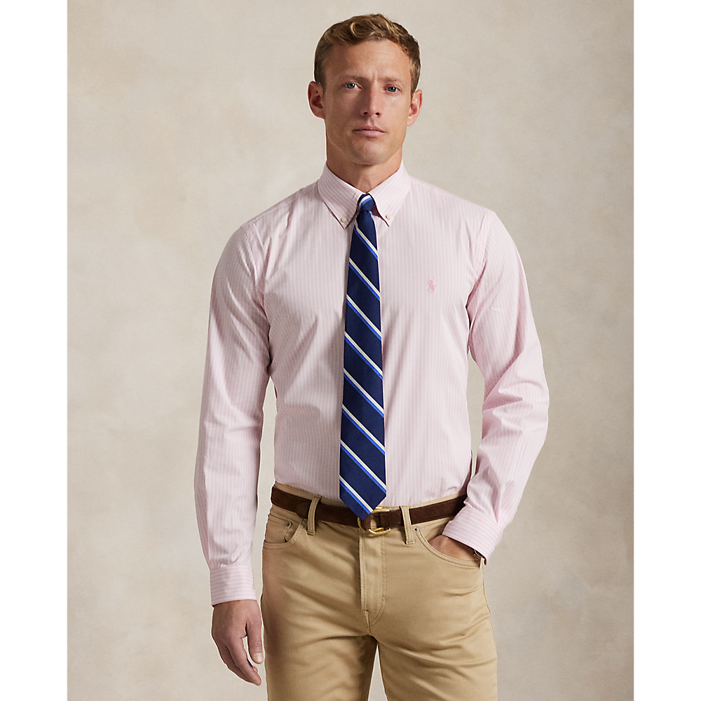PRL Custom Fit Striped Stretch Poplin Shirt/Košulja 710929346015