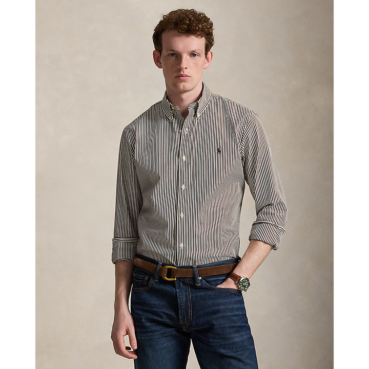 PRL Custom Fit Striped Stretch Poplin Shirt/Košulja 710929346506