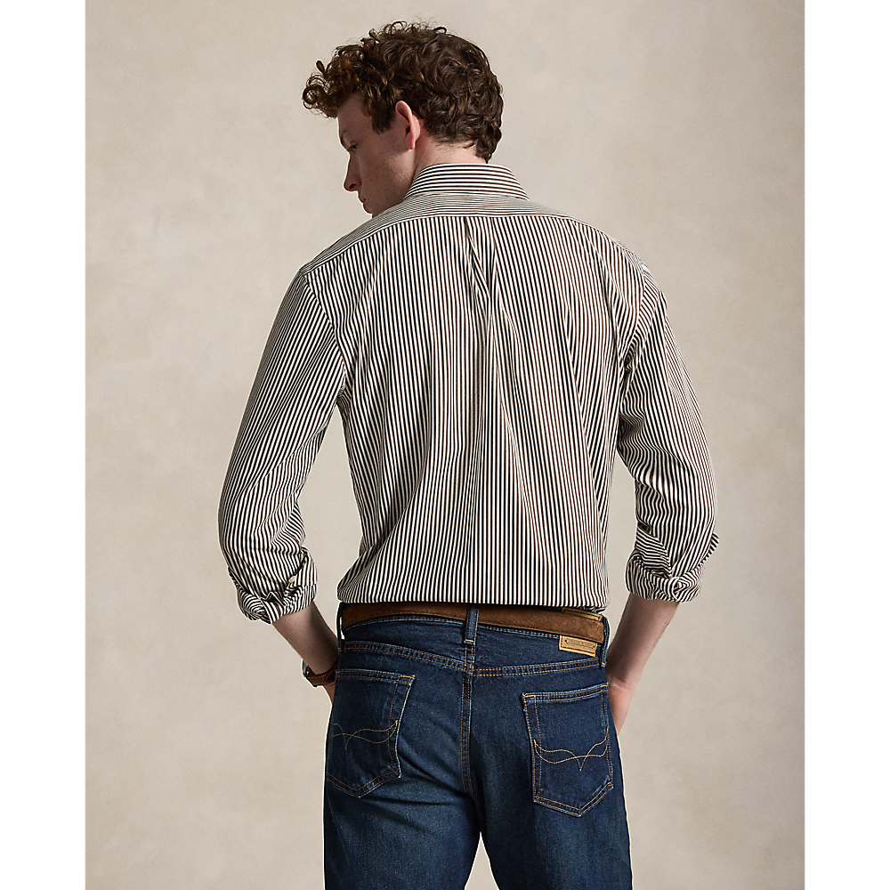 PRL Custom Fit Striped Stretch Poplin Shirt/Košulja 710929346506