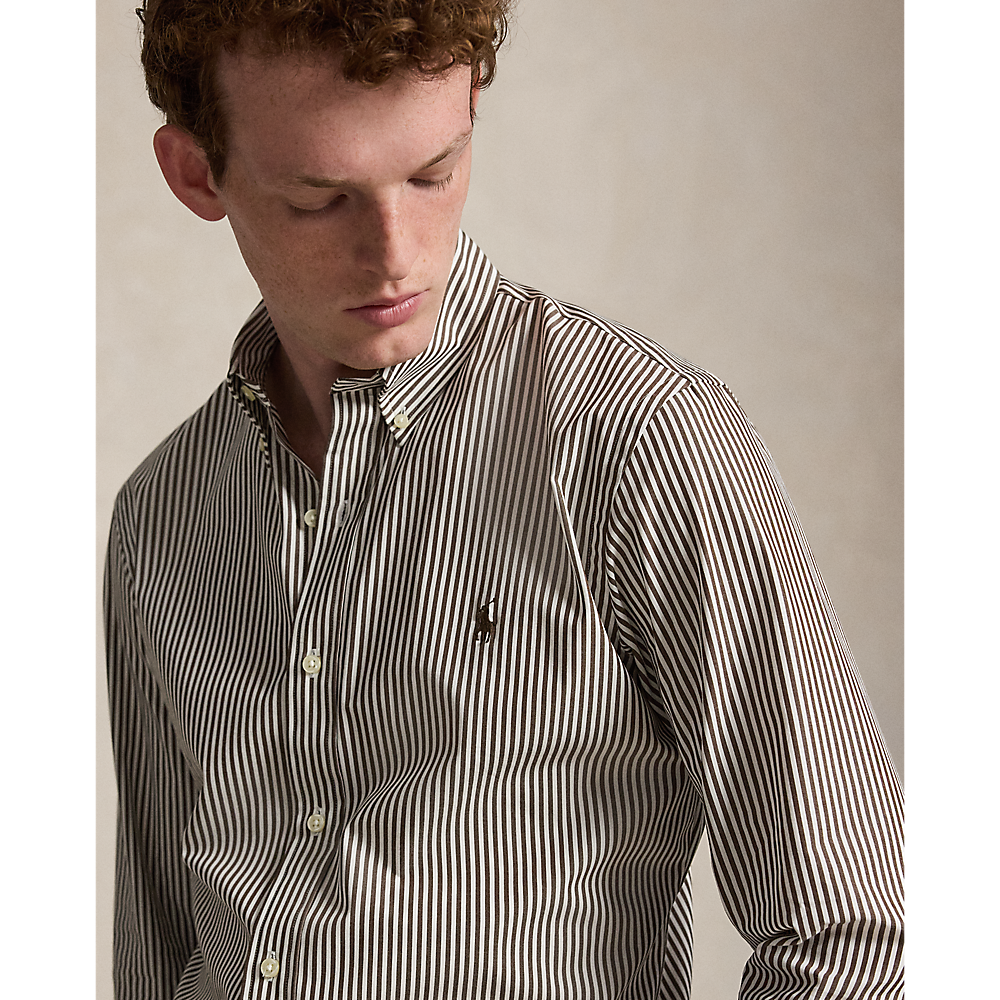 PRL Custom Fit Striped Stretch Poplin Shirt/Košulja 710929346506