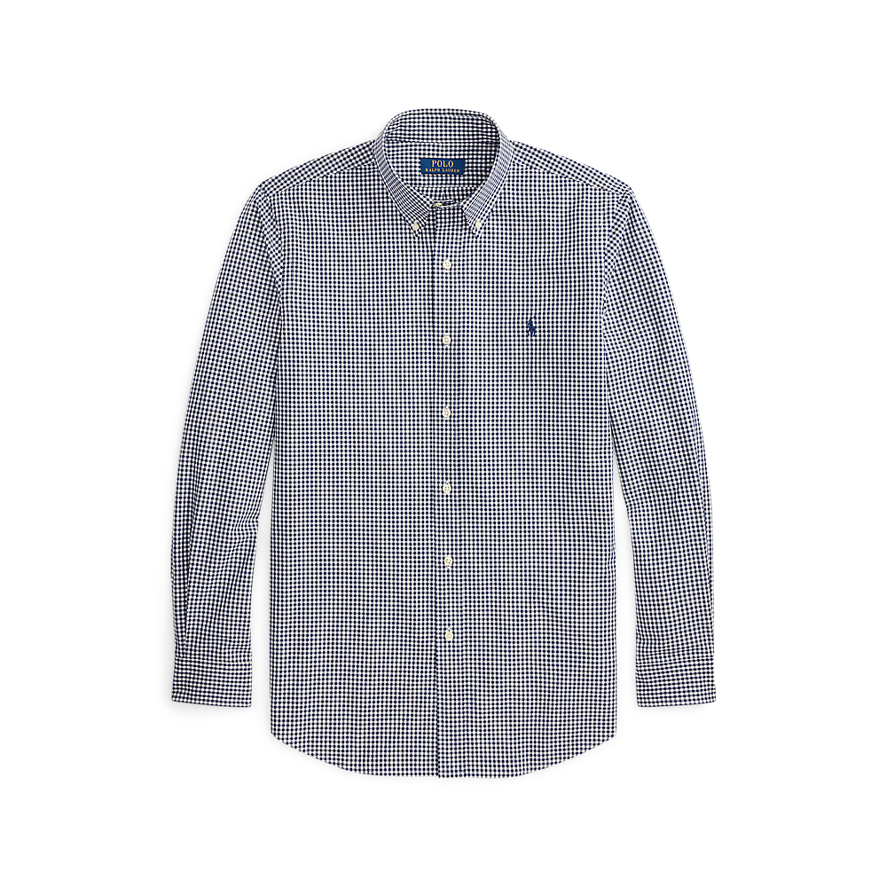 PRL Custom Fit Gingham Stretch Poplin Shirt/Košulja 710929347500