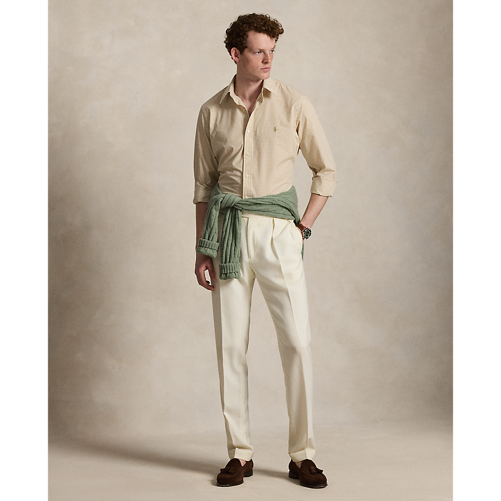 PRL Custom Fit Gingham Stretch Poplin Shirt/Košulja 710929347501