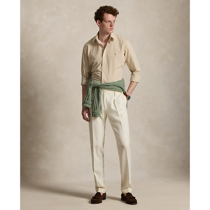 PRL Custom Fit Gingham Stretch Poplin Shirt/Košulja 710929347501