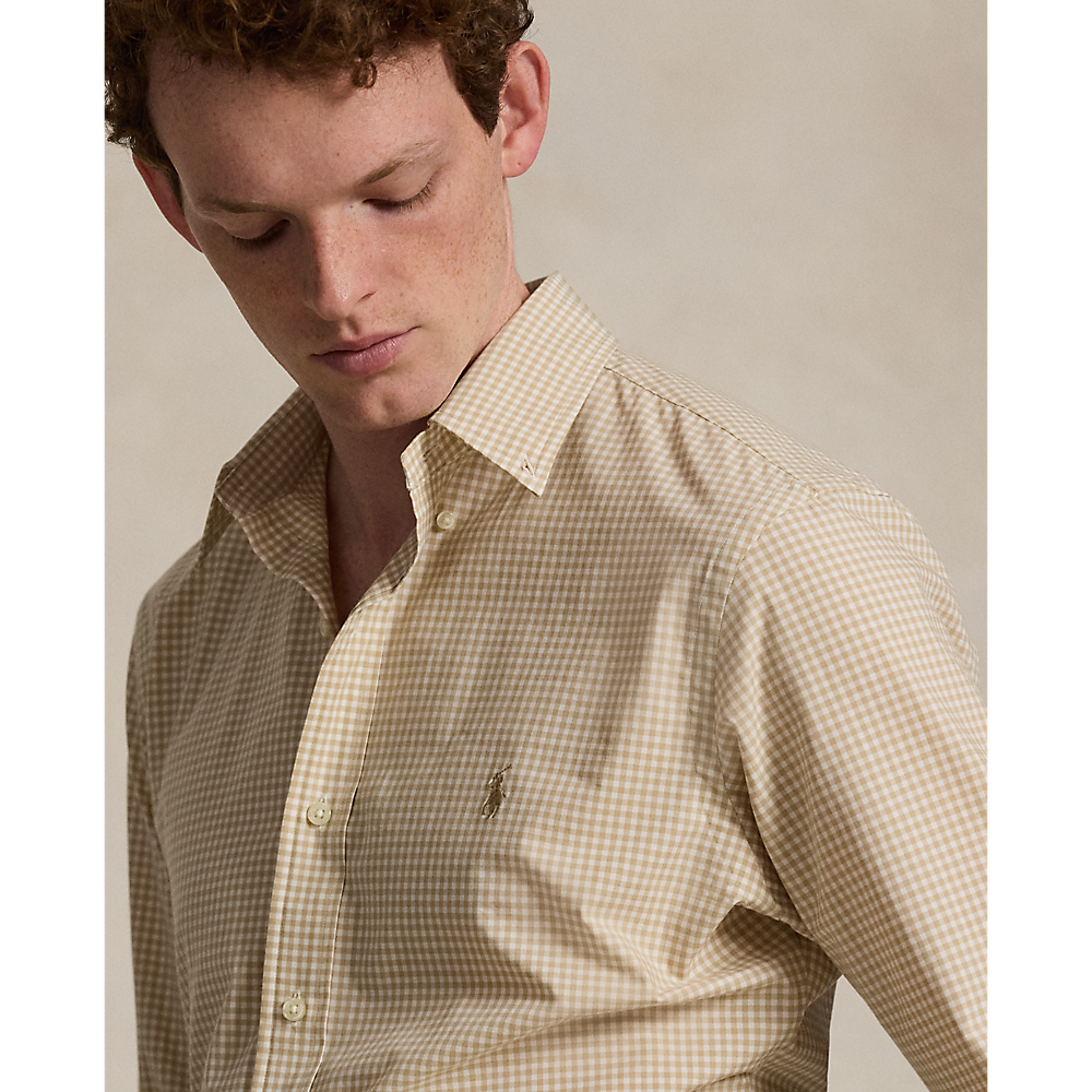 PRL Custom Fit Gingham Stretch Poplin Shirt/Košulja 710929347501