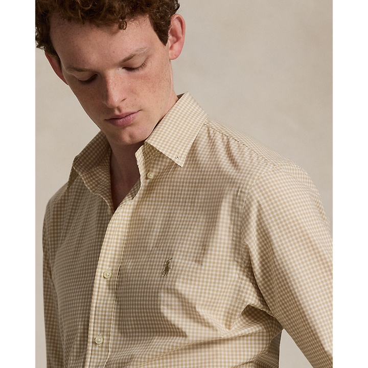 PRL Custom Fit Gingham Stretch Poplin Shirt/Košulja 710929347501