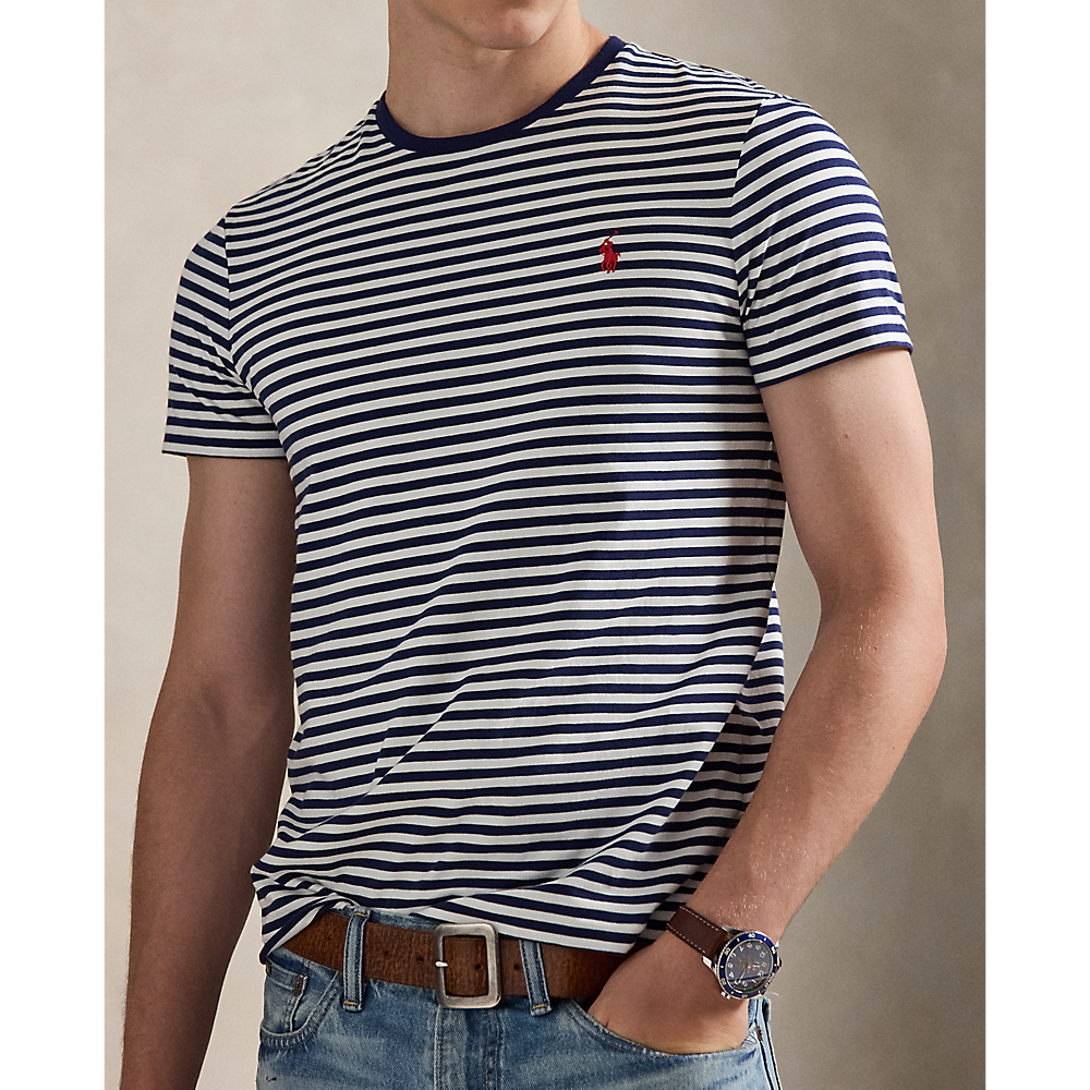 PRL Custom Slim Fit Striped Jersey T-Shirt/Majica 710956828502