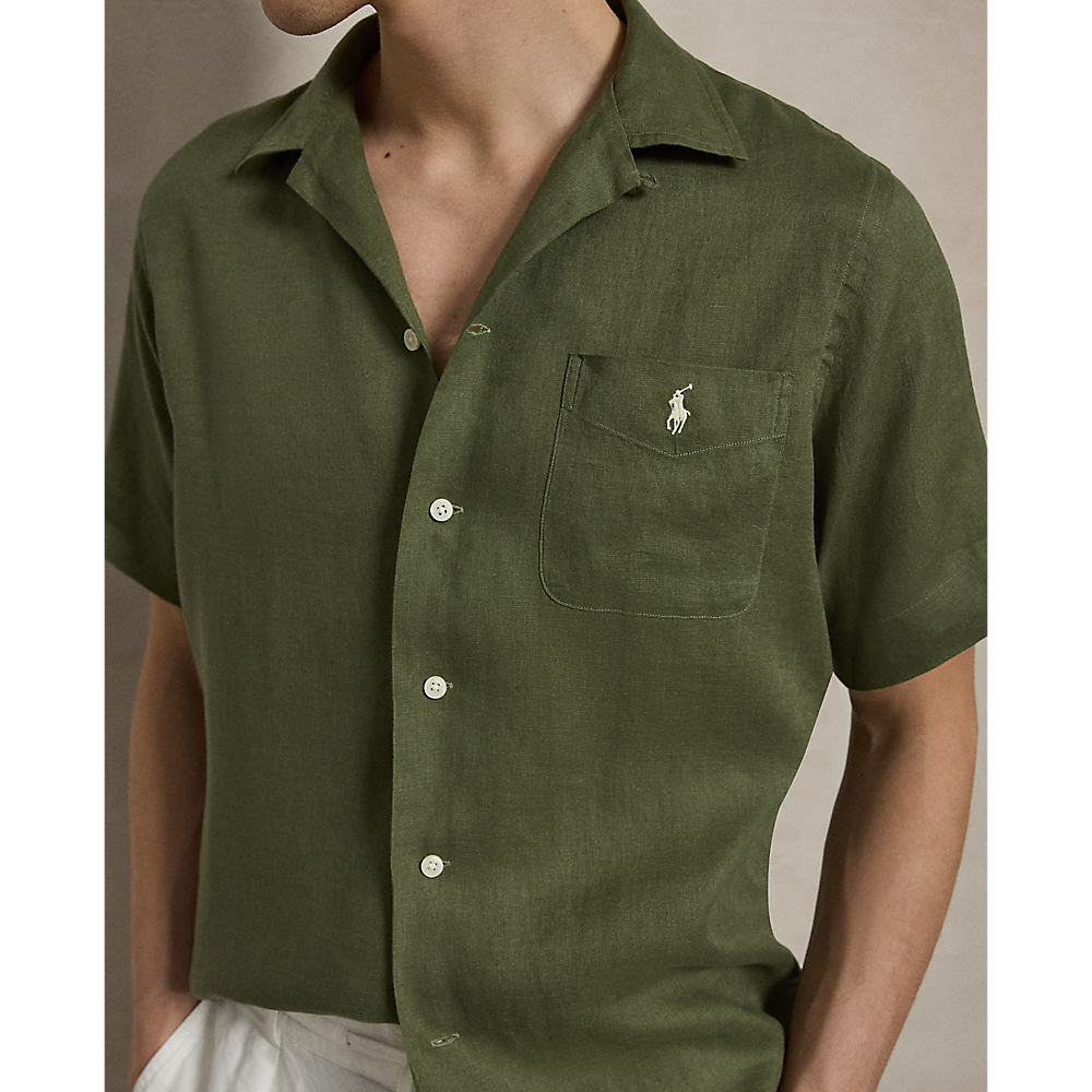 PRL Classic Fit Linen Camp Shirt/Košulja 710966421502
