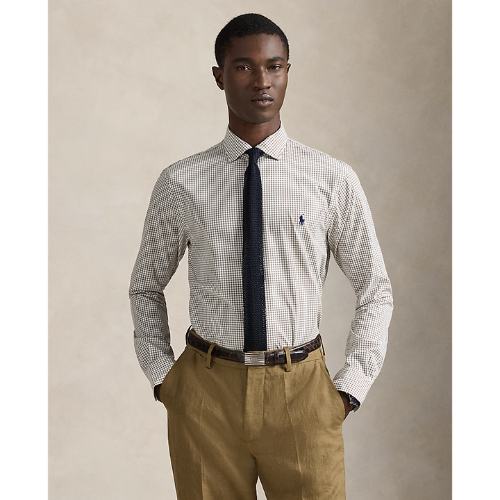 PRL Custom Fit Plaid Stretch Poplin Shirt/Košulja 710974534011