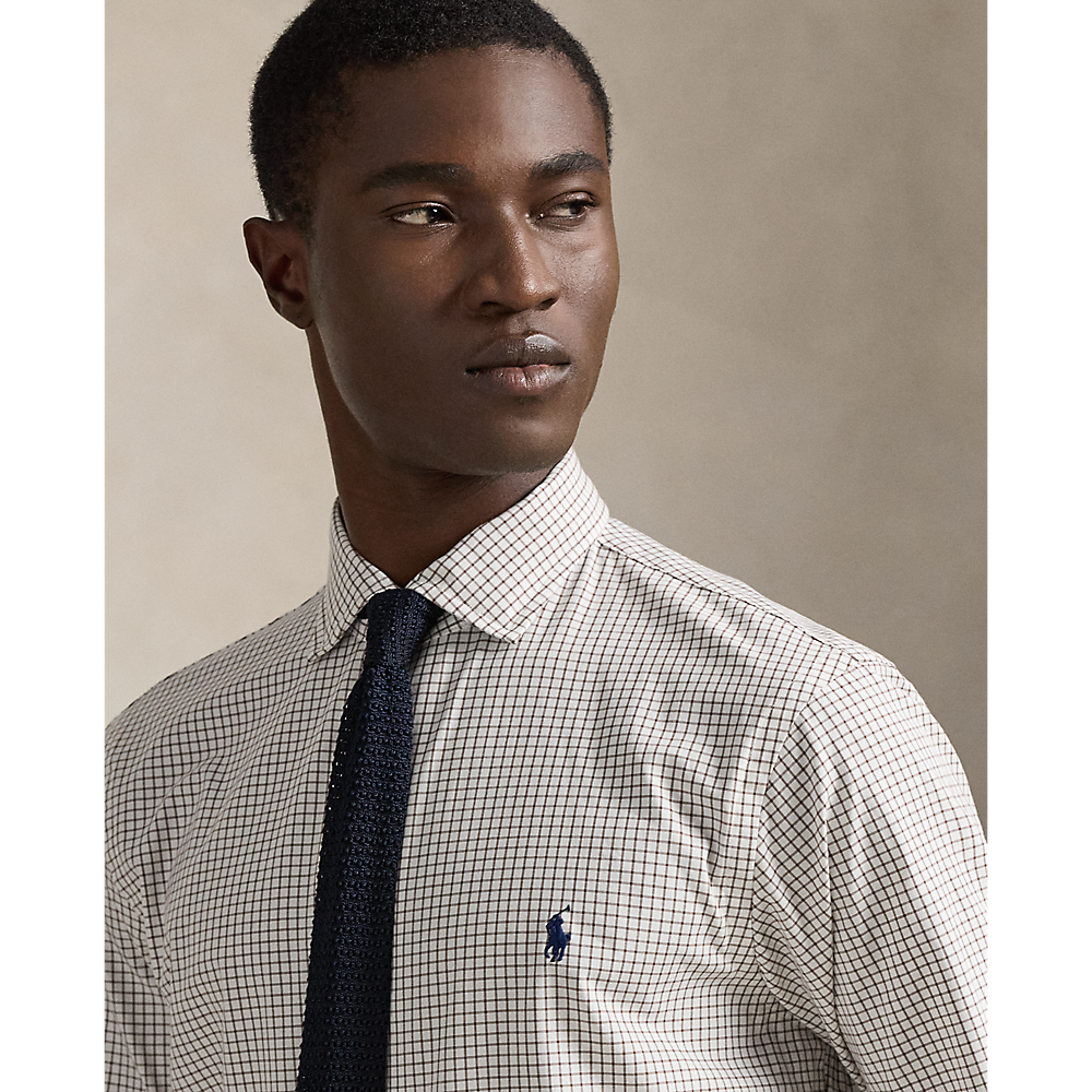 PRL Custom Fit Plaid Stretch Poplin Shirt/Košulja 710974534011