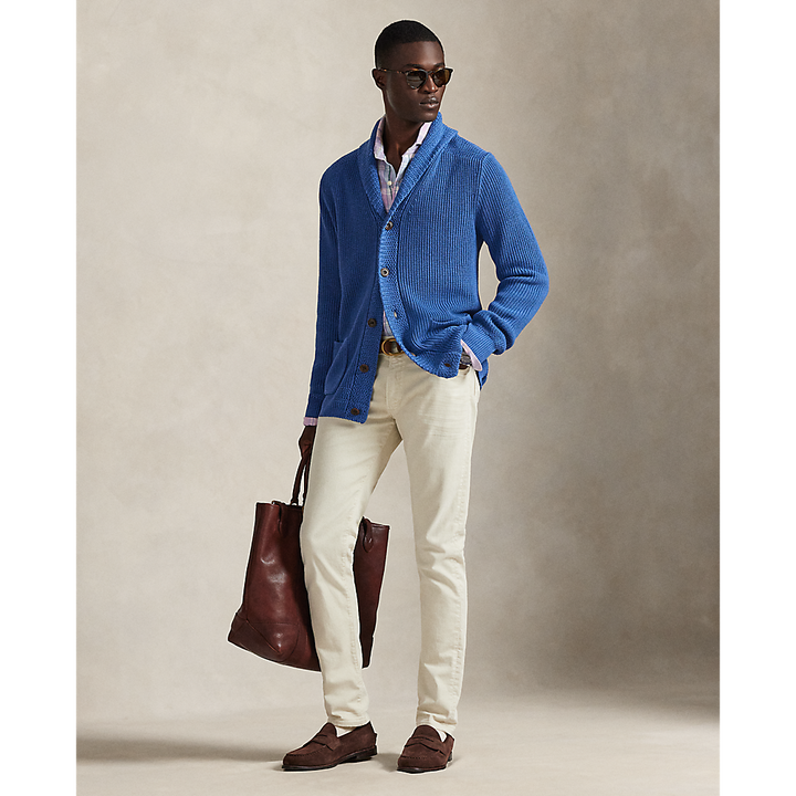 PRL Cotton Shawl-Collar Cardigan/Pulover 710A12986002