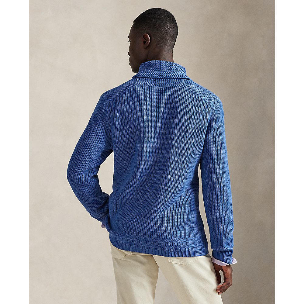PRL Cotton Shawl-Collar Cardigan/Pulover 710A12986002