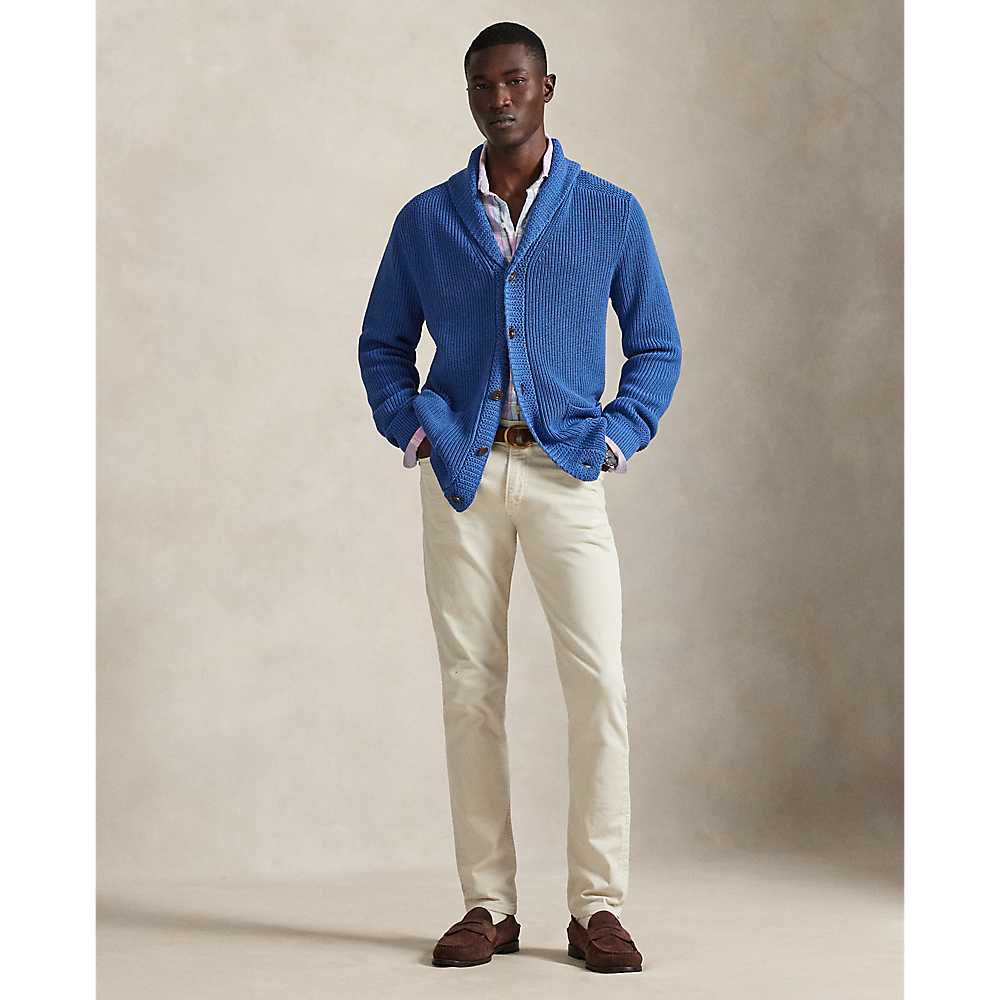 PRL Cotton Shawl-Collar Cardigan/Pulover 710A12986002