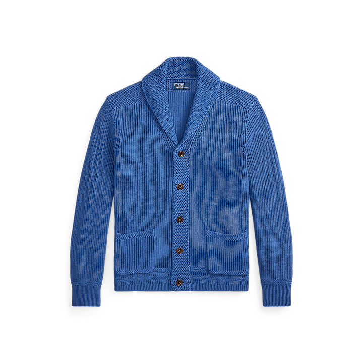 PRL Cotton Shawl-Collar Cardigan/Pulover 710A12986002