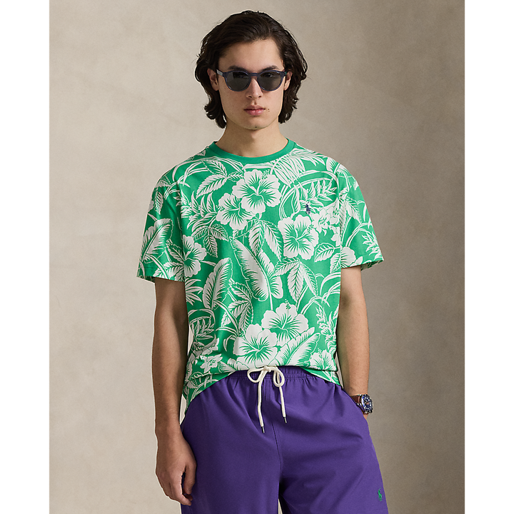 PRL Custom Slim Fit Tropical Jersey T-Shirt/Majica  710B16614001