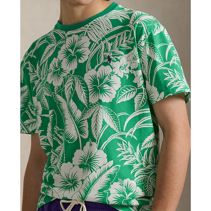 PRL Custom Slim Fit Tropical Jersey T-Shirt/Majica  710B16614001