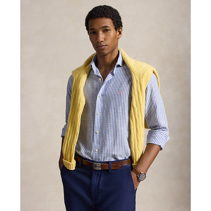PRL Custom Fit Striped Seersucker Shirt /Košulja 710B16700001